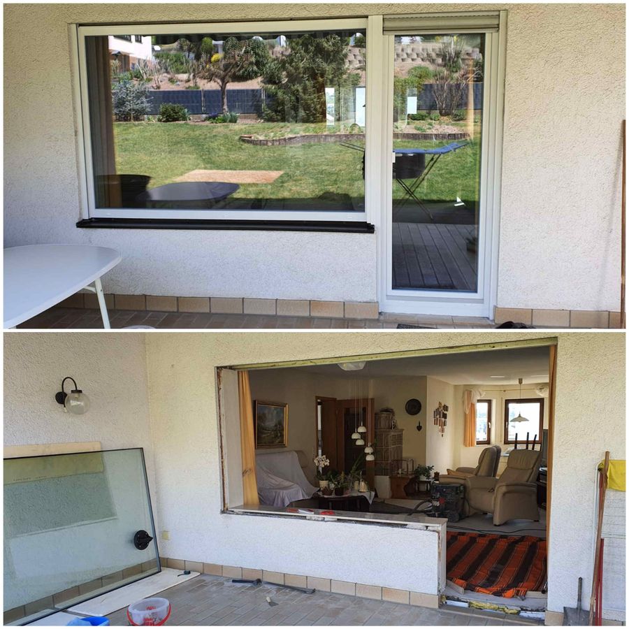 Fenster Modernisierung / Fenster Tür Kombination / Terrassen Tür Erneuerung in Groß Biberau
